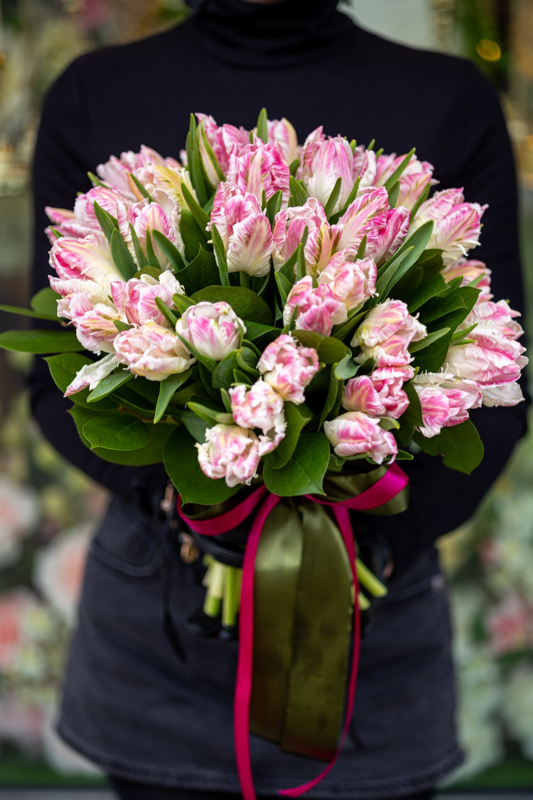 Buchet 39 Lalele roz – Sweet dreams